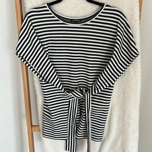 Peplum style cap sleeve top